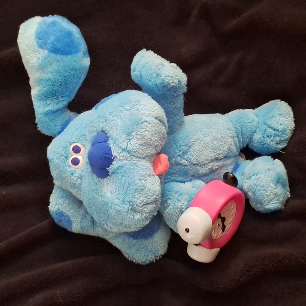 1998 VINTAGE Tyco BLUES CLUES Time to Rhyme Talking Plush